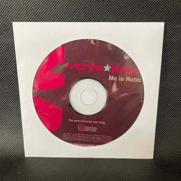 CD Monte Rosa -Me La Robo Promo CD Single Rare Music VG+ Condition Envelope