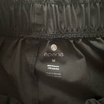 Apana Women's Black High Waist Athletic Shorts M Elastic 4.5" Inseam Pockets VG