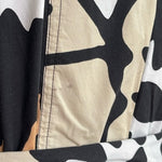 Diane Von Furstenberg Edan Wrap Dress Normandie Bloom Geometric Black White Tan