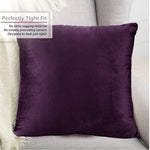 Nestl Purple Velvet Pillow Covers 24"x24" Decorative Shams Set of 2 NWOT