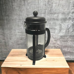 Vintage BODUM French Press 8 Cup 34oz Stainless Steel Glass Coffee Maker VG