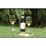 SORBUS 3-Piece Wine Stakes Picnic Set Glass & Bottle Holders Outdoor Metal NIB