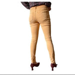 OLD NAVY Rockstar Tan Cotton Jeans Women Size 8 Mid Rise 29" Inseam VG