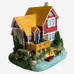 Vintage 1999 Liberty Falls Riverside Lodge House Figurine 3x3x3" Collectible NIB