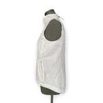 Gap Fit Women's White Zip Front Vest S Athletic Sleeveless Nylon Pockets VG