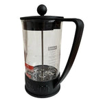 Bodum French Press 8 Cup Coffee Maker 8.5" Black Stainless Steel Glass Vintage