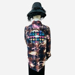 MADE IT ART Women's Multicolor Boyfriend Flannel Shirt Size S VG