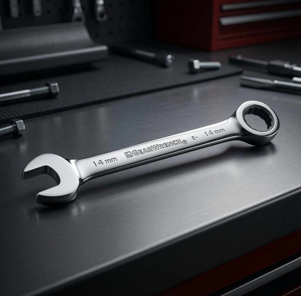 GearWrench 14 mm Ratcheting Combination Wrench 12 Point Metric Vintage EXC